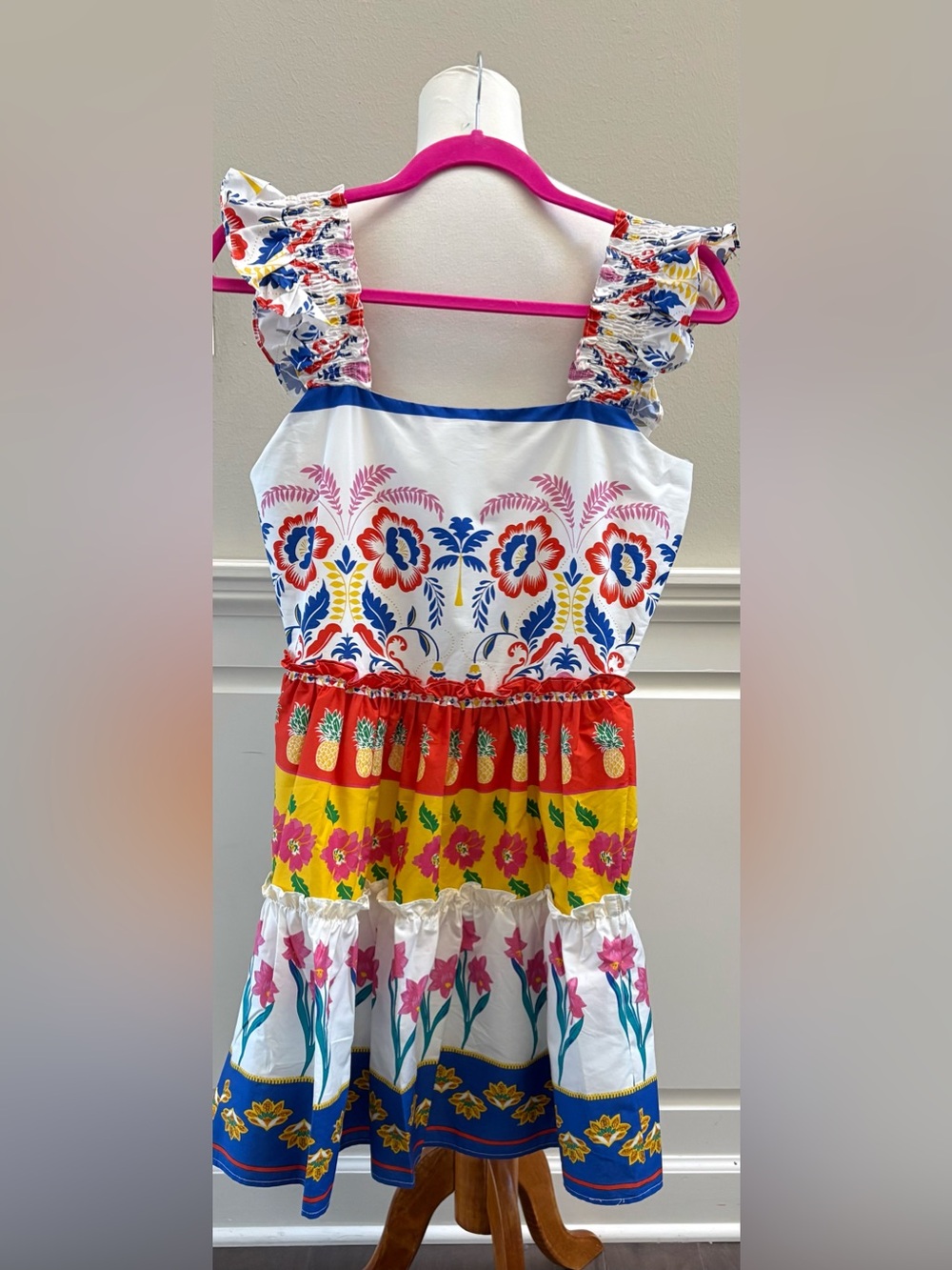 Sugarlips Olympia Floral Ruffle Tiered Fully Lined Dress-XS-NWT